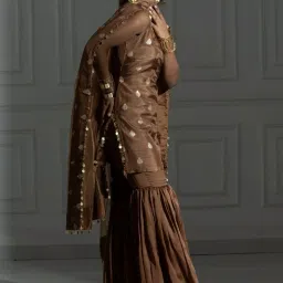 Monk and Mei Chocolate Brown Cleopatra Merneith Kurta Set image 2