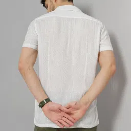 celio celio* Light Grey Regular Fit Printed Shirt image 2