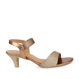 inc.5 Inc 5 Women's Antique Gold Ankle Strap Sandals image 1