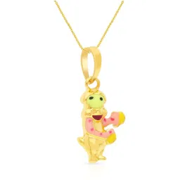 Malabar Gold and Diamonds 22k Gold Pendant without Chain for Girls image 3