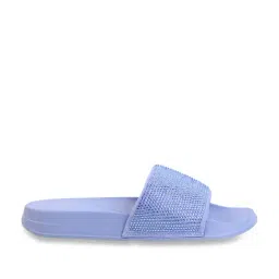 FitFlop Women's Blue Slides-image-22