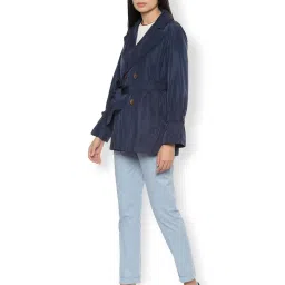 Van Heusen Navy Full Sleeves Jacket image 3