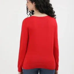 TOMMY HILFIGER Red Cotton Graphic Print Sweatshirt image 2