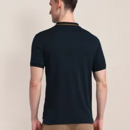 U.S. Polo Assn. Blue Cotton Slim Fit Polo T-Shirt image 2