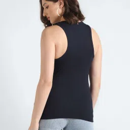 TOMMY HILFIGER Navy Slim Fit Top image 2