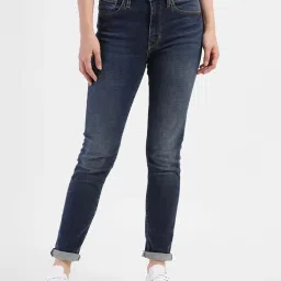Levi's 721 Blue Skinny Fit High Rise Jeans image 1
