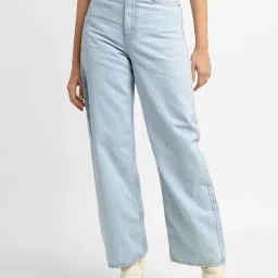 Levi's Light Blue Relaxed Fit High Rise Jeans image 1
