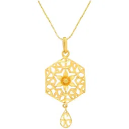 Malabar Gold and Diamonds 22k Gold Pendant without Chain for Women image 1