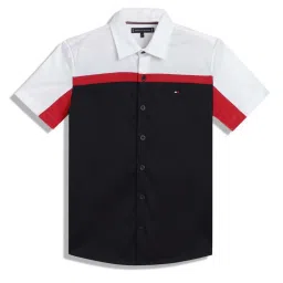 Tommy Hilfiger Kids Desert Sky Cotton Color Block Shirt image 1