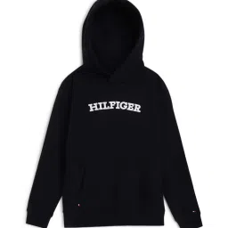Tommy Hilfiger Kids Navy Graphic Full Sleeves Hoodie image 1
