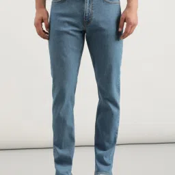 Lee Bruce Blue Skinny Fit Heavily Washed Jeans image 1