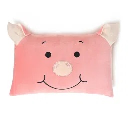 MiArcus Farm Friends Printed Pink Polyester Single Pillow image 1