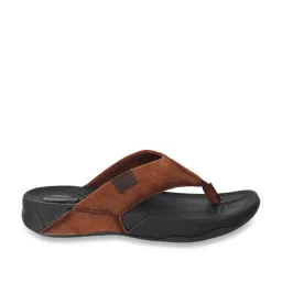 Walkway Men's Brown Thong Sandals image 1