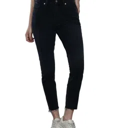 Calvin Klein Regular Dark Blue Lightly Washed High Rise Jeans image 1