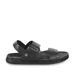 Walkway Men's Black Back Strap Sandals image 1