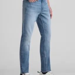 Jack & Jones Light Blue Denim Cotton Slim Fit Jeans image 3