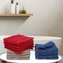 Bianca Paradiso Multicolor 100% Cotton 500 GSM Face Cloths - Set of 12 image 1