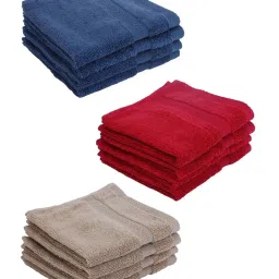 Bianca Paradiso Multicolor 100% Cotton 500 GSM Face Cloths - Set of 12 image 2