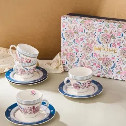 Fabindia Luxe Ceramic Cup N Saucer (Set of 4) image 1