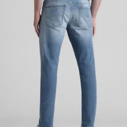 Jack & Jones Light Blue Denim Cotton Slim Fit Jeans image 2