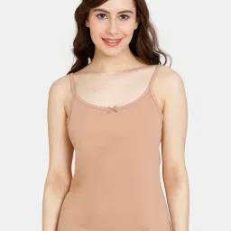 Rosaline by Zivame Dusty Beige Full Coverage Camisole image 1