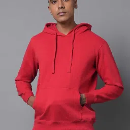 High Star Red Regular Fit Hooded Sweatshirt image 1
