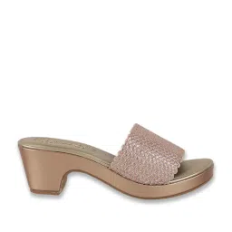 Catwalk Women's Wall St Boho Chic Rose Gold Casual Sandals image 2