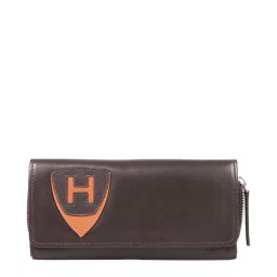 Hidesign Sports Brown Solid Tri-Fold Wallet for Women image 1