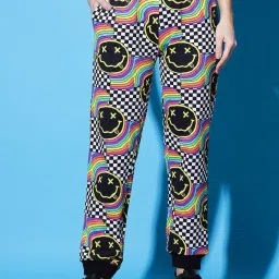 The Dry State Multicolored Cotton Printed Joggers image 1