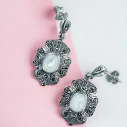 Taraash 925 Sterling Silver CZ Drop Earrings image 1