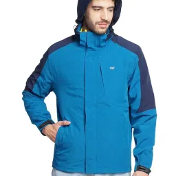 Wildcraft Blue & Yellow Regular Fit Quilted Reversible Jacket image 1