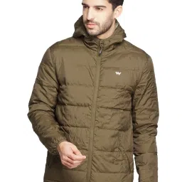 Wildcraft Olive Regular Fit Quilted Hooded Jacket image 1
