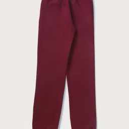Gini & Jony Kids Maroon Cotton Printed Trackpants image 2
