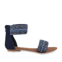 Catwalk Women's Blue Ankle Strap Sandals image 1