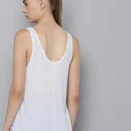Reebok White Printed Tank Top image 2