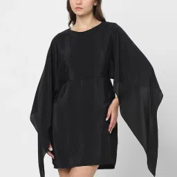 Vero Moda Black Regular Fit A Line Dress image 2