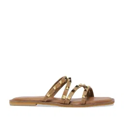 Eridani Women's Gaale Beige Casual Sandals image 2