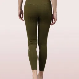 Enamor Olive Slim Fit Tights image 2