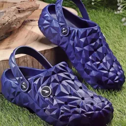 Asian Men's Navy Back Strap Clogs-picture-17