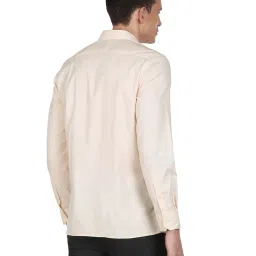 Arrow Peach Cotton Regular Fit Self Pattern Shirt image 2