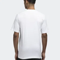 Adidas White Regular Fit Printed Sports T-Shirt image 2