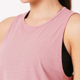 Bodd Active Pink Regular Fit Tank Top image 4