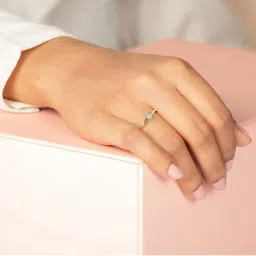 Kisna Diamond & Gold Jewellery Melissa 18k (750) Diamond & Gold Ring For Women image 2