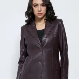 Honey By Pantaloons Brown Slim Fit Blazer-picture-15