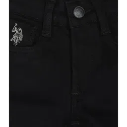 U.S. Polo Assn. Boys Black Solid Shorts image 3