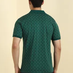 Allen Solly Men Printed Polo Collar Pockets T-shirt image 5