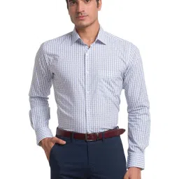 Park Avenue Blue Slim Fit Printed Shirt image 1