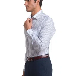 Park Avenue Blue Slim Fit Printed Shirt image 3