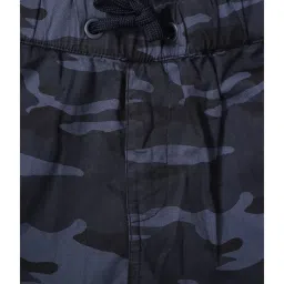 Cantabil Kids Navy Cotton Camouflage Joggers image 3