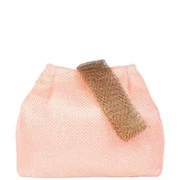 Lavie Pink Jute Potli image 3